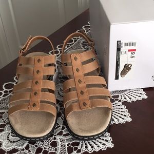 Brand New Tan sandals.